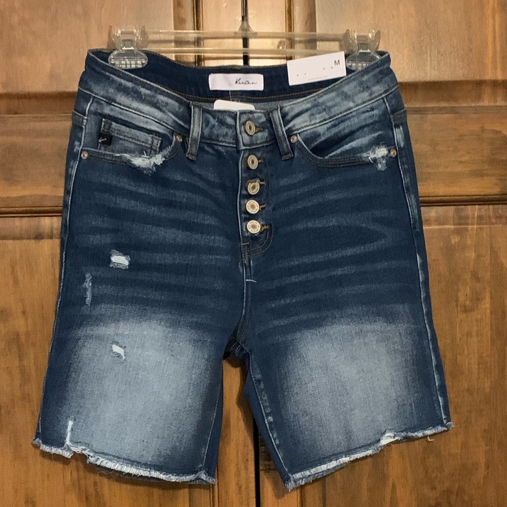 Veda slim denim shorts